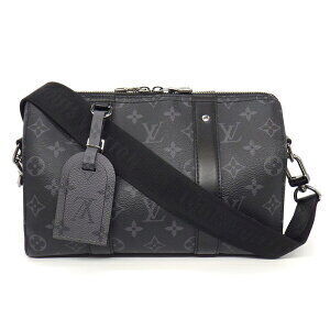 Louis Vuitton City Keepall Shoulder Bag Black Monogram Eclipse Black Canvas
